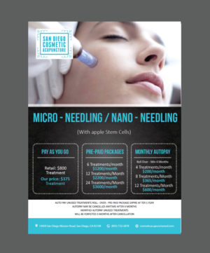 Diseño de Impresos por alex989 para San Diego Cosmetic Acupuncture | Diseño: #17315695