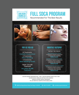 Diseño de Impresos por alex989 para San Diego Cosmetic Acupuncture | Diseño: #17315980