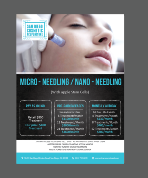 Diseño de Impresos por alex989 para San Diego Cosmetic Acupuncture | Diseño: #17317483