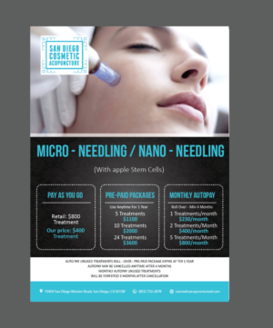 Diseño de Impresos por alex989 para San Diego Cosmetic Acupuncture | Diseño: #17322579