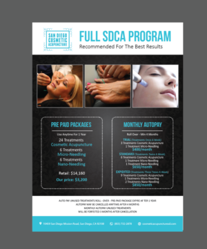 Diseño de Impresos por alex989 para San Diego Cosmetic Acupuncture | Diseño: #17328507