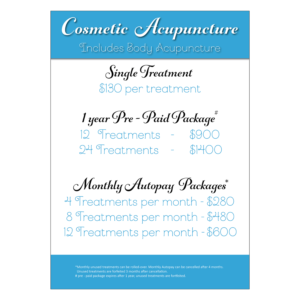 Pricing sheet For Acupuncture Clinic - Remake Attached Work | Print Design by Skybluedesignstudio