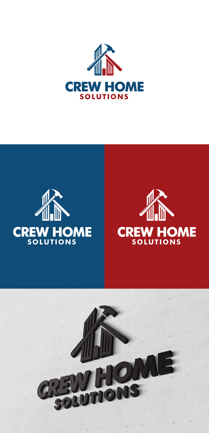 Logo Design by HWdesigns for Crew Home Solutions  | Design #17340162