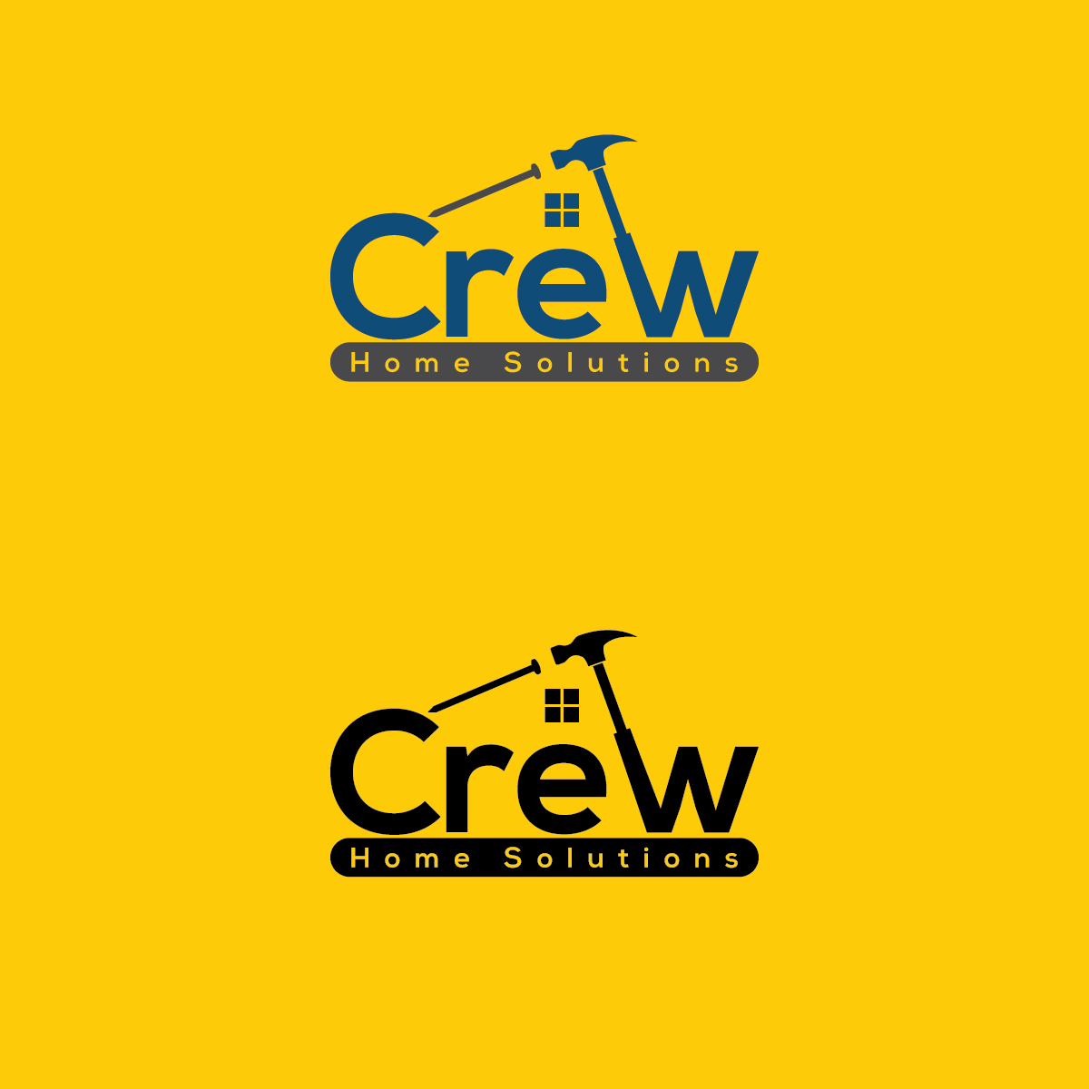 Logo Design by Creative Pixel Boxes for Crew Home Solutions  | Design #17402244