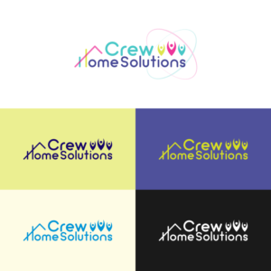 Logo Design by ElenaGabriela for Crew Home Solutions  | Design: #17367743