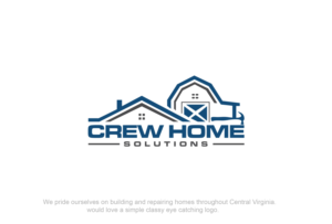 Logo Design by Aqeel Momin for Crew Home Solutions  | Design #17327307