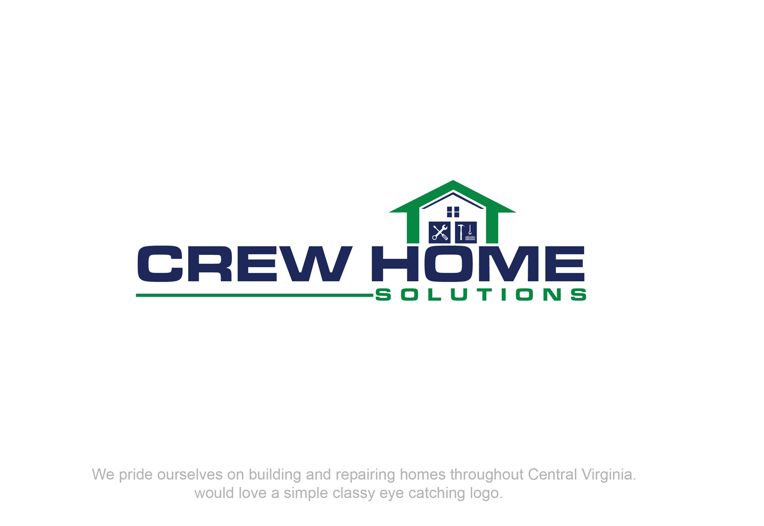 Logo Design by Aqeel Momin for Crew Home Solutions  | Design #17327797