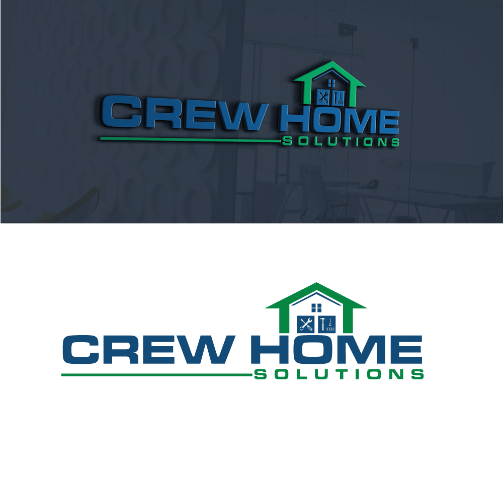 Logo Design by Aqeel Momin for Crew Home Solutions  | Design #17327879