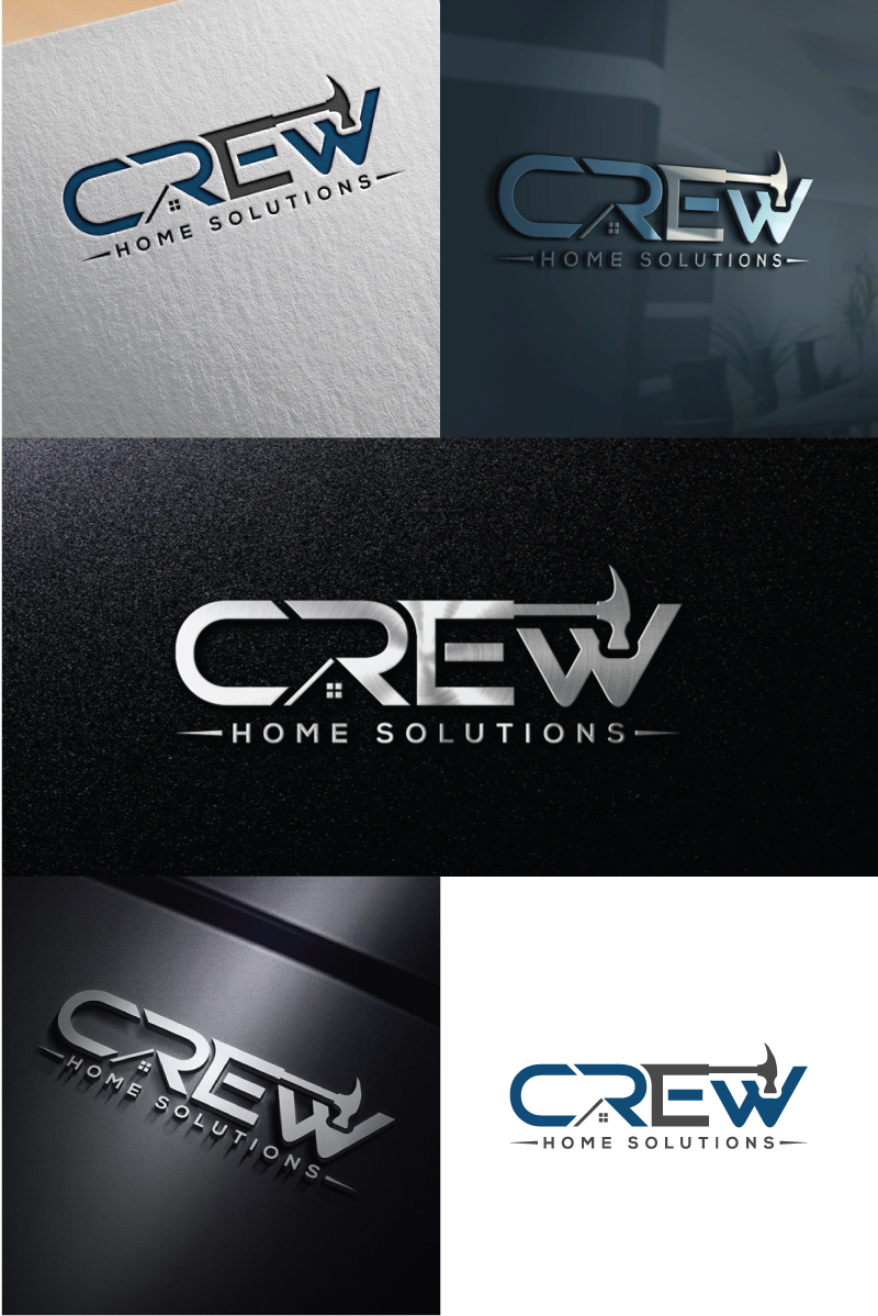 Diseño de Logo por StudioTech para Crew Home Solutions  | Diseño: #17288714