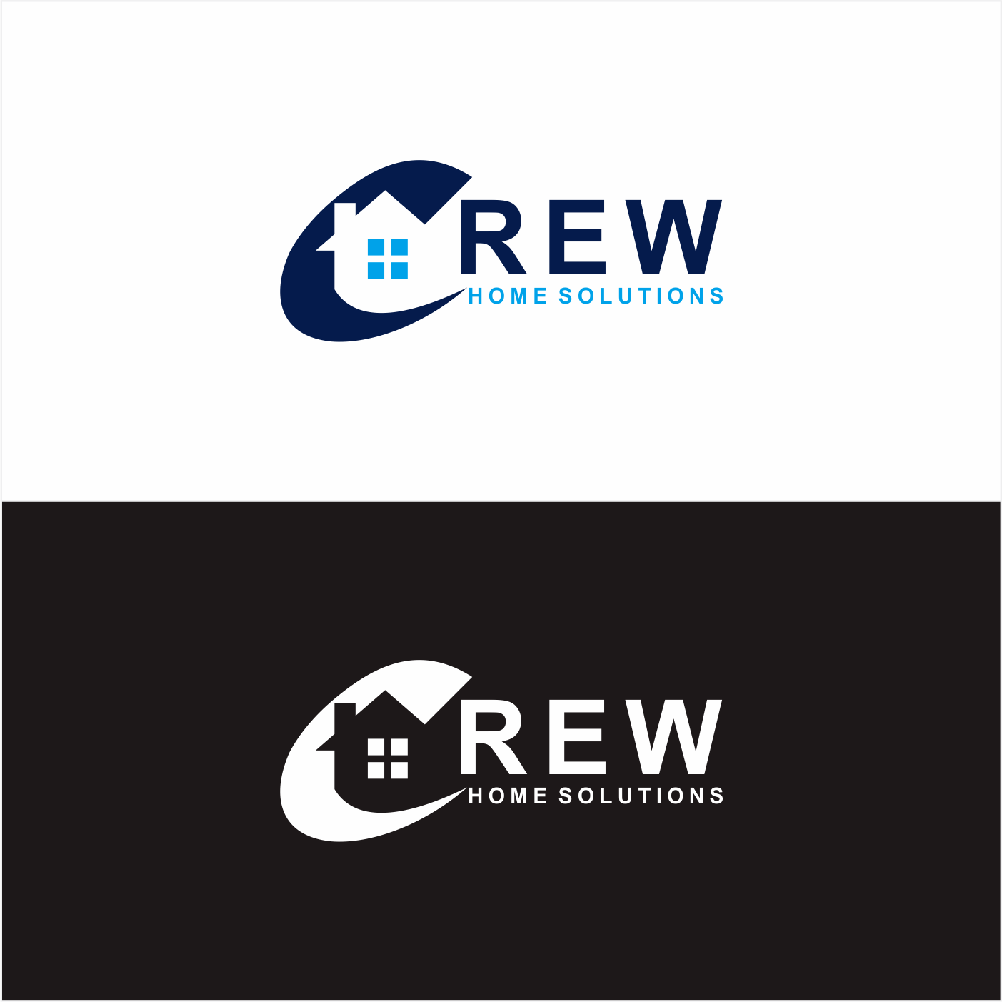 Logo Design by Zafranrizki21 for Crew Home Solutions  | Design #17300720