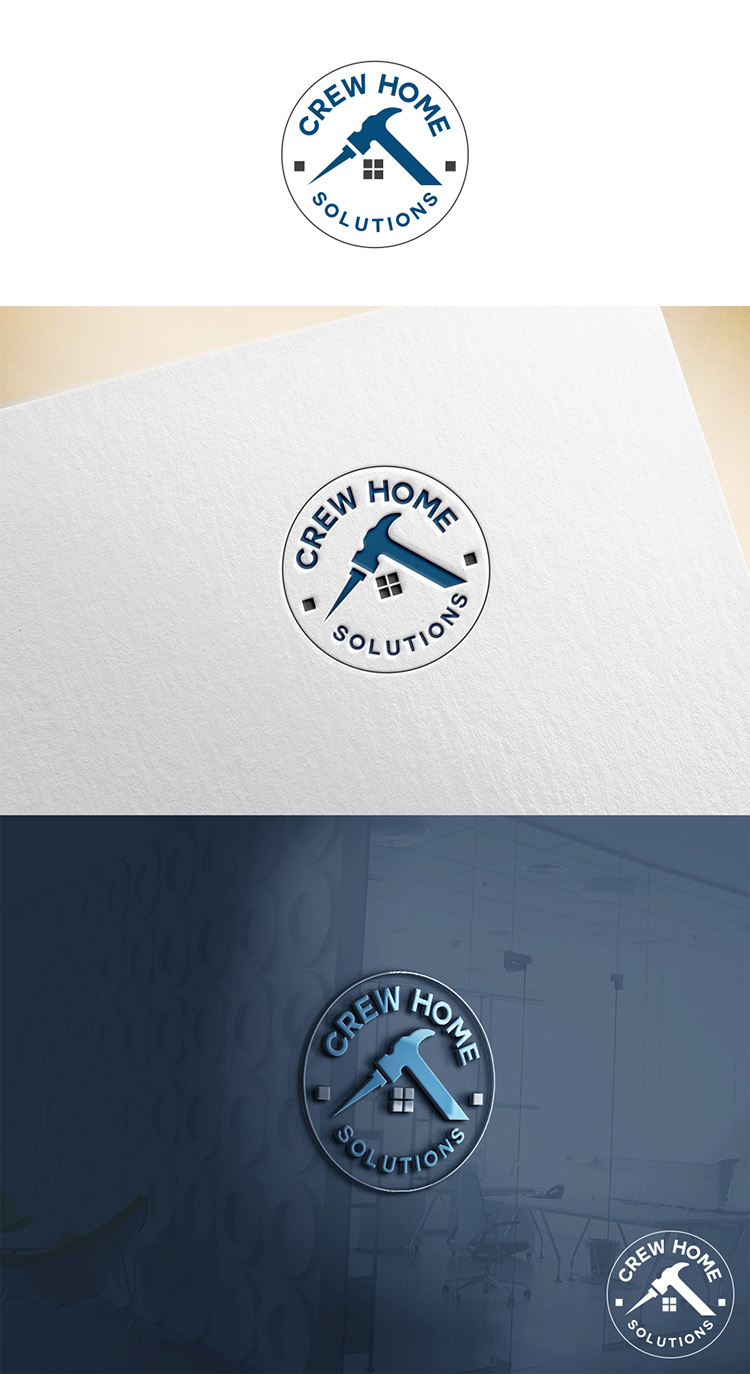 Logo Design by Deep Night for Crew Home Solutions  | Design #17285222