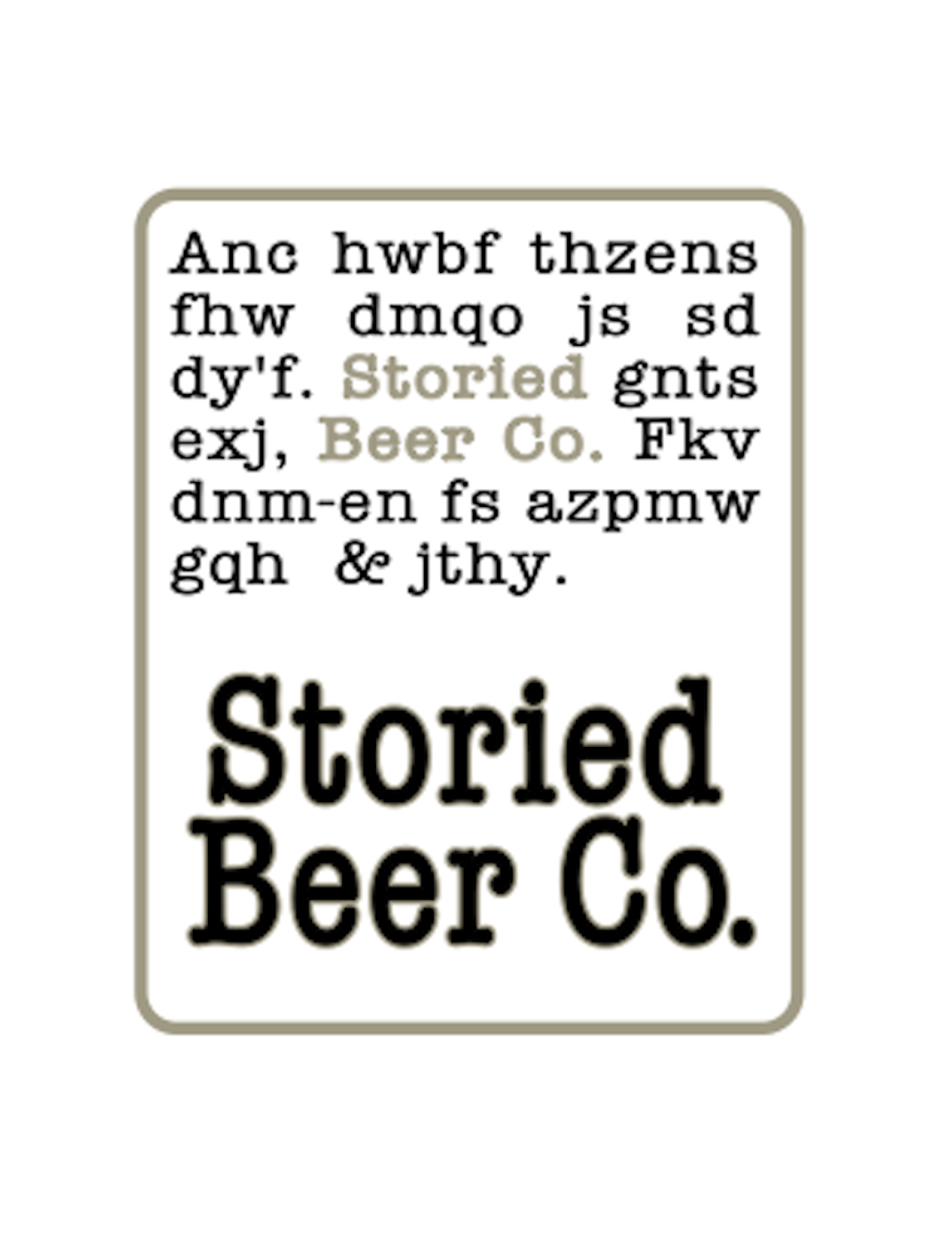 Diseño de Logo por Blackmarket Graphic Design para Storied Beer | Diseño #17339233