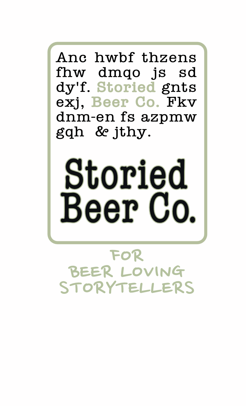 Logo Design by Blackmarket Graphic Design for Storied Beer | Design #17339327