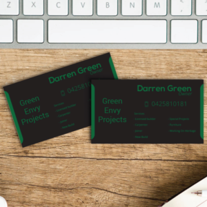Business Card Design by uglyjohny for Green envy projects | Design: #17381487