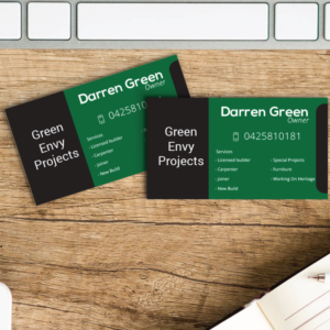 Business Card Design by uglyjohny for Green envy projects | Design: #17381488