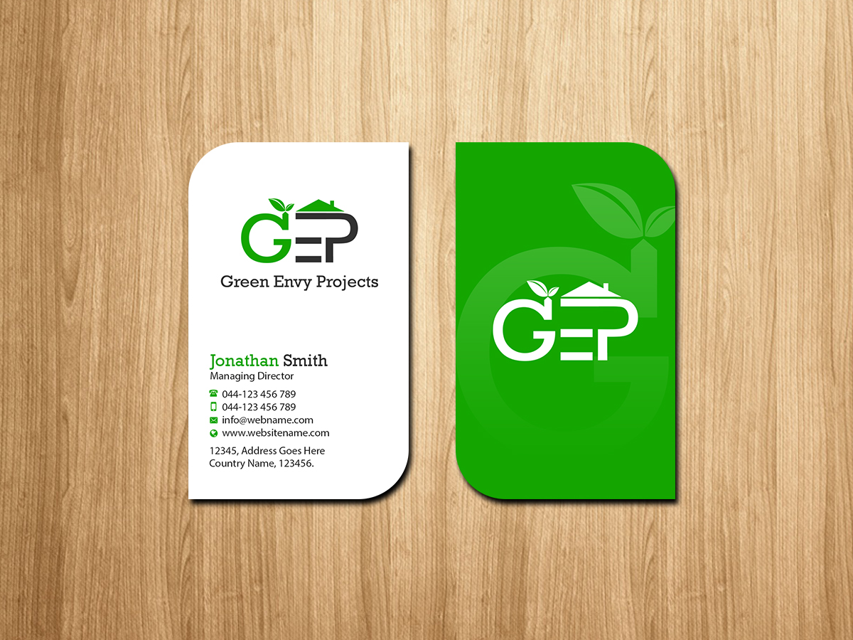 Diseño de Tarjeta de Presentación por Creations Box 2015 para Green envy projects | Diseño #17408284