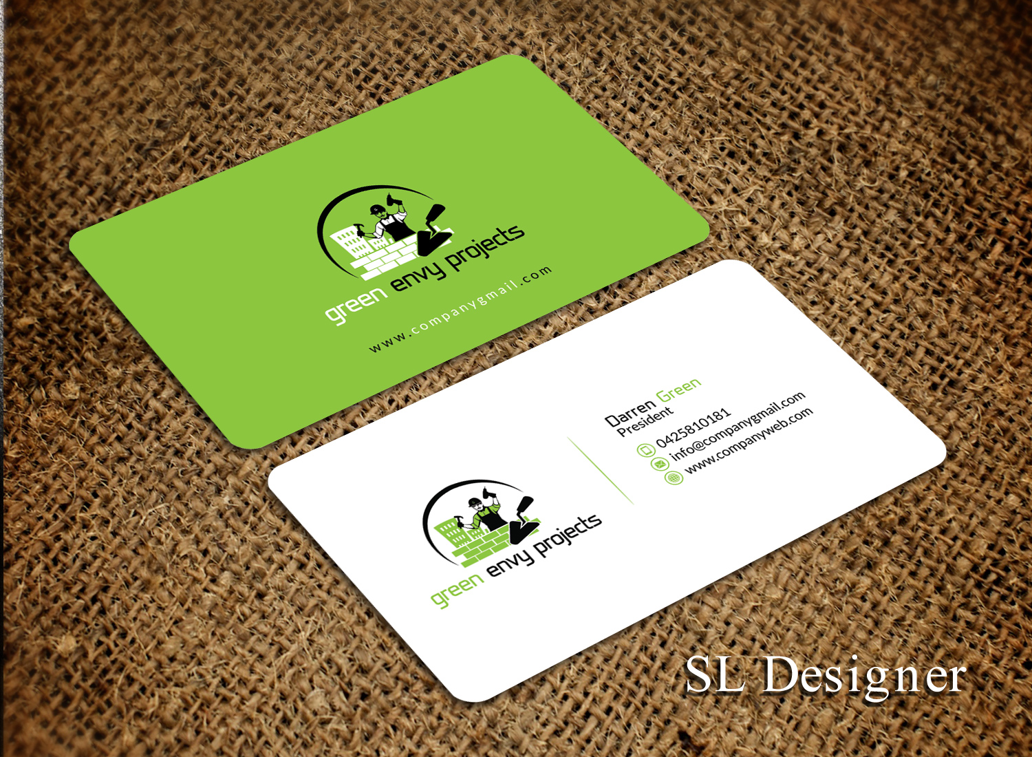 Business Card Design by SL Designer for Green envy projects | Design #17368237