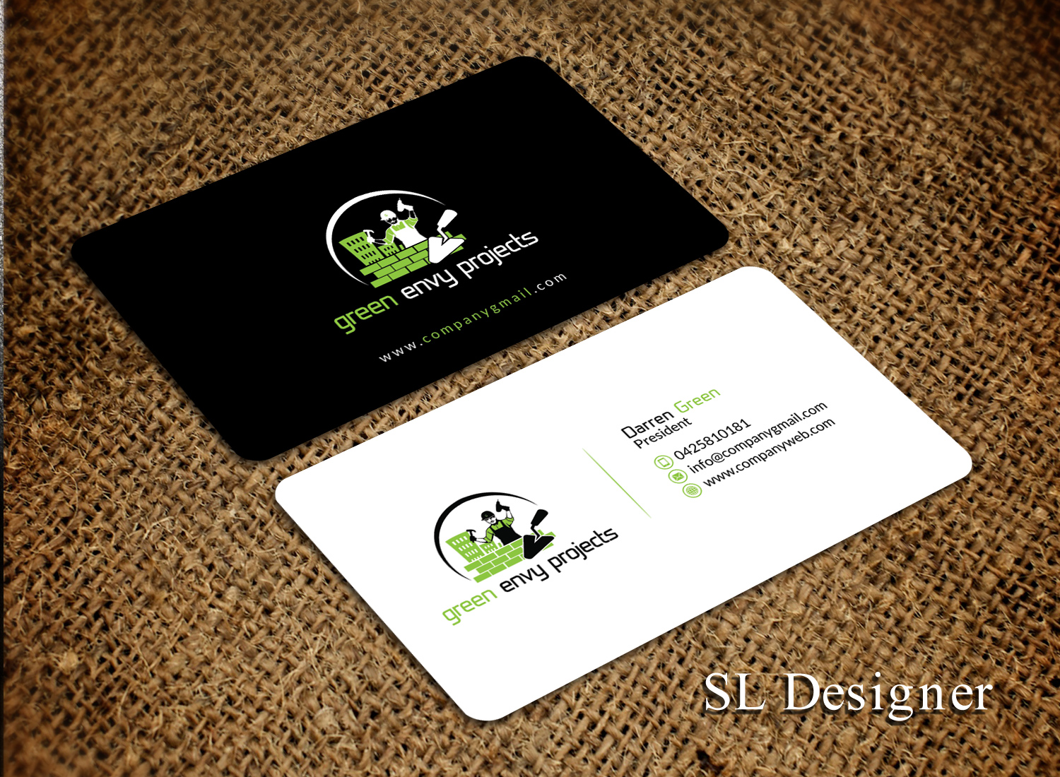 Business Card Design by SL Designer for Green envy projects | Design #17368238