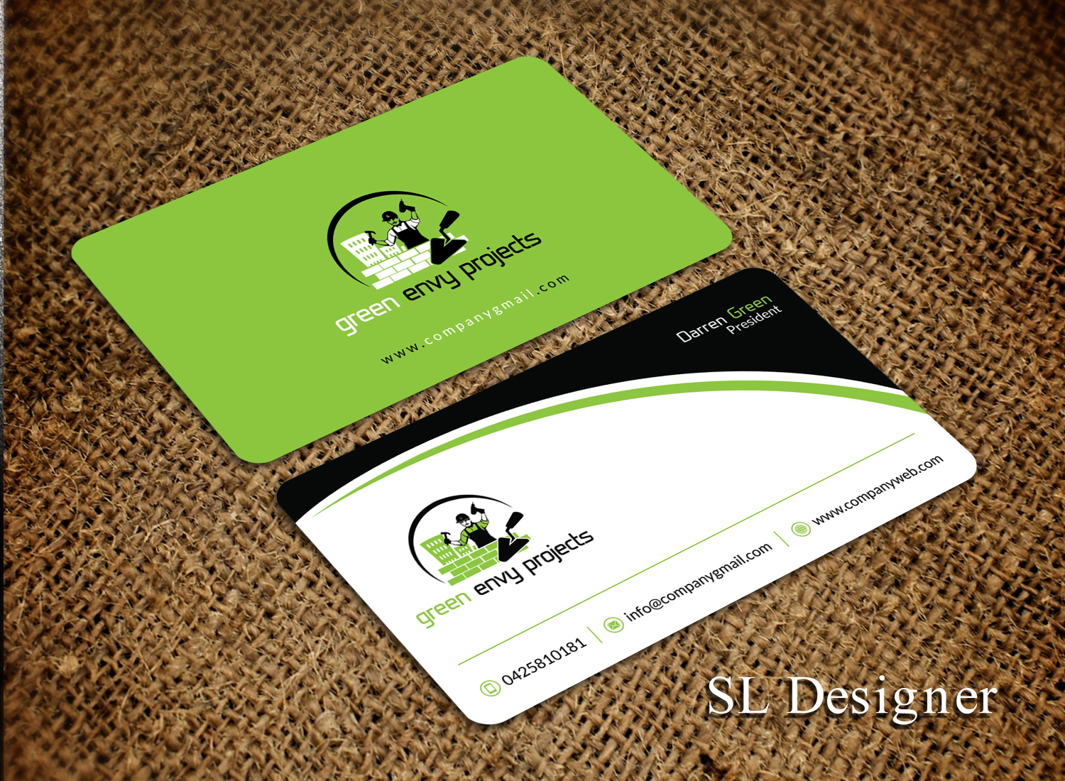 Business Card Design by SL Designer for Green envy projects | Design #17368241