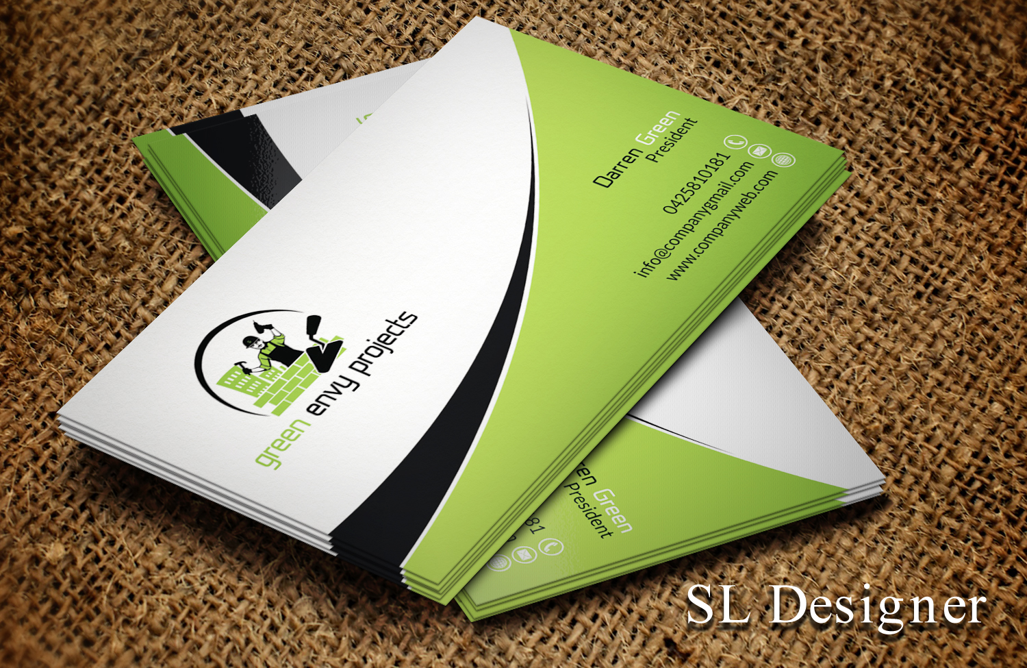 Diseño de Tarjeta de Presentación por SL Designer para Green envy projects | Diseño #17368243