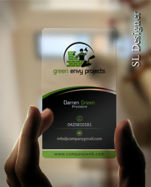 Design de Carte de Visite par SL Designer pour Green envy projects | Design : #17368244