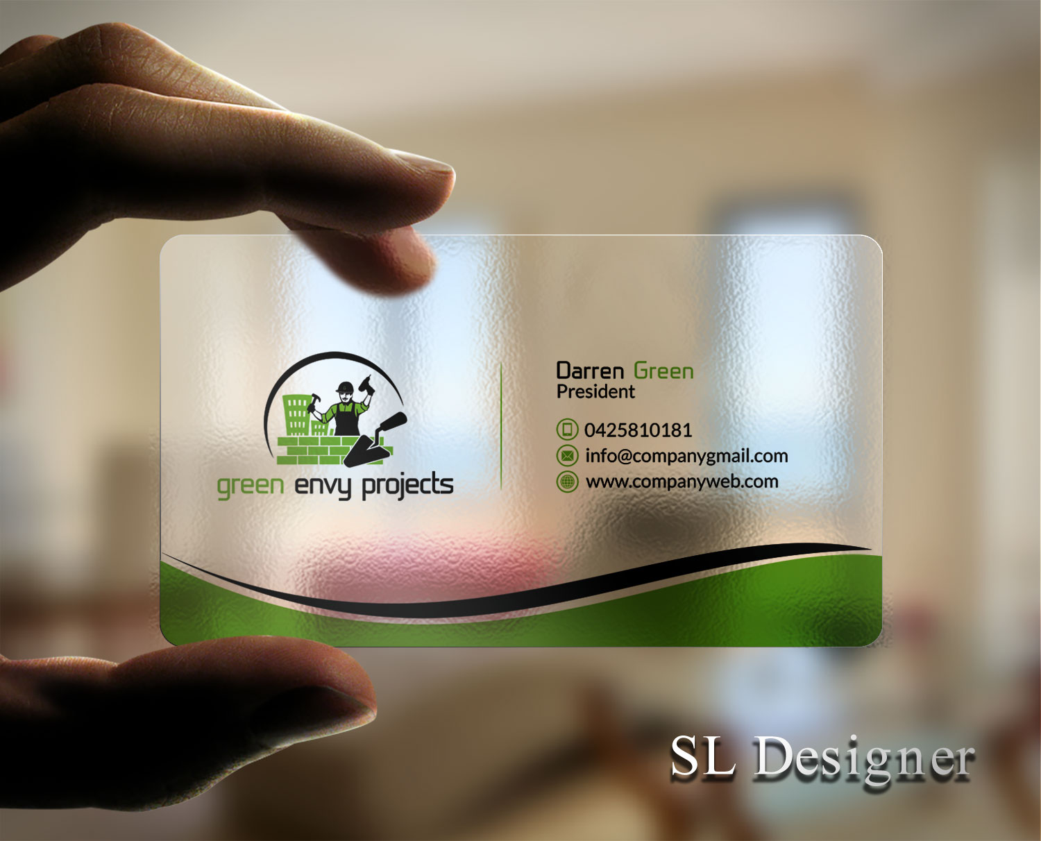 Design de Carte de Visite par SL Designer pour Green envy projects | Design #17368245
