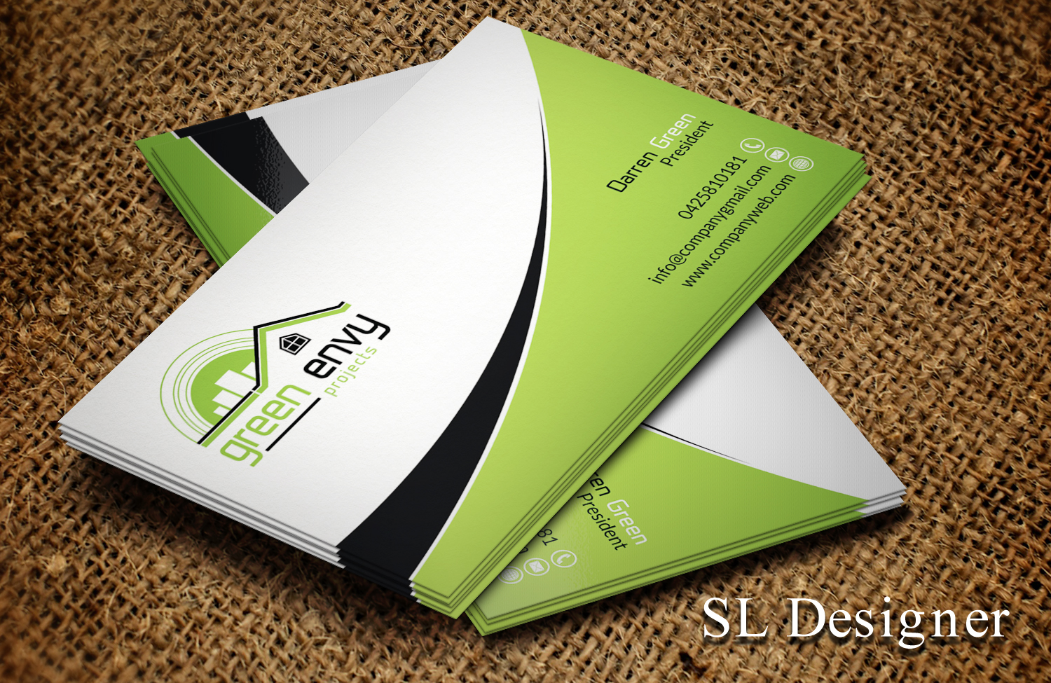 Diseño de Tarjeta de Presentación por SL Designer para Green envy projects | Diseño #17374579