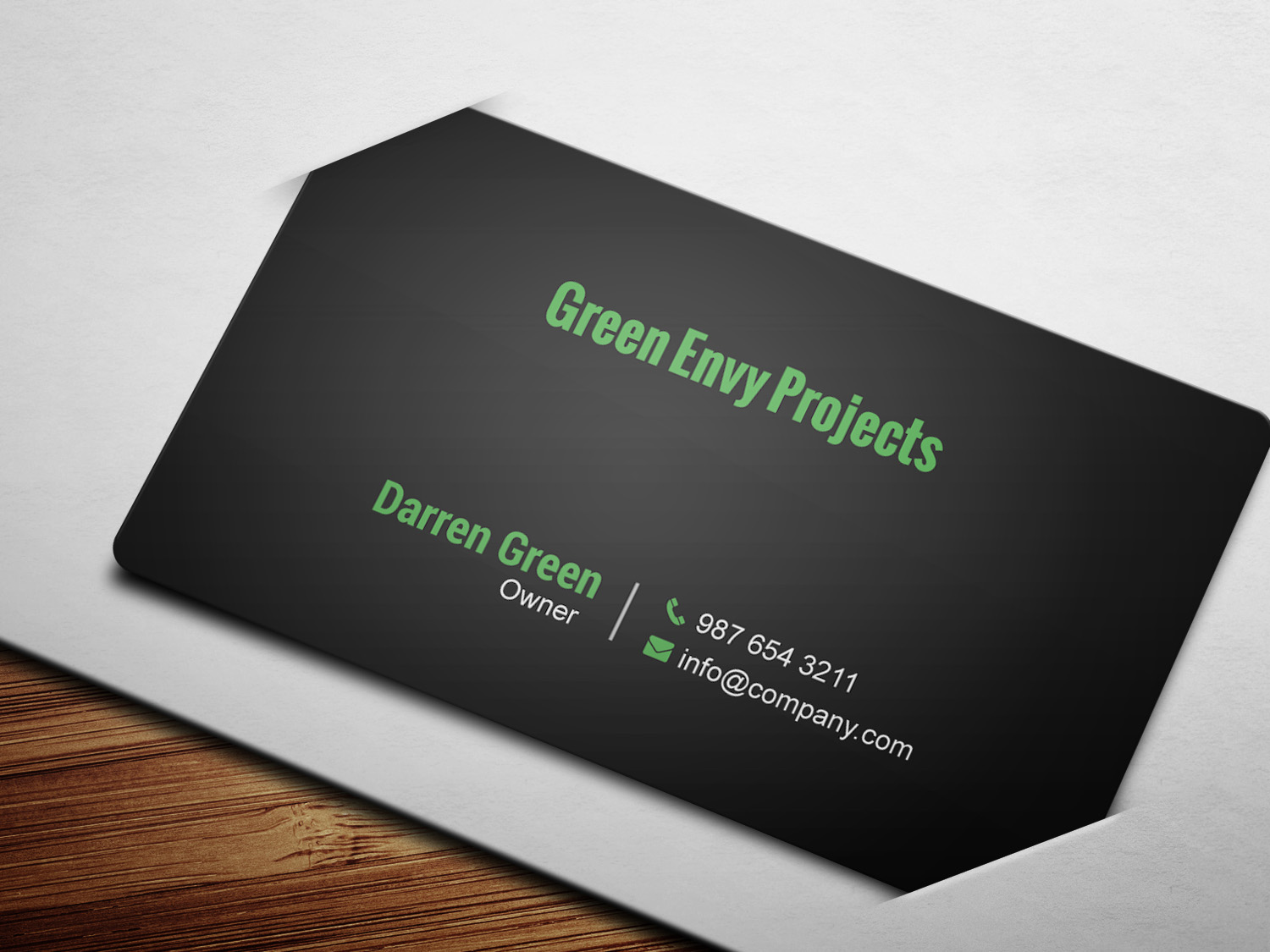 Business Card Design by mdreyad for Green envy projects | Design #17296353