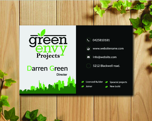 Business Card Design by Adobean for Green envy projects | Design #17380476