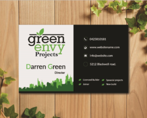 Visitenkarten-Design von Ujaan für Green envy projects | Design #17380476
