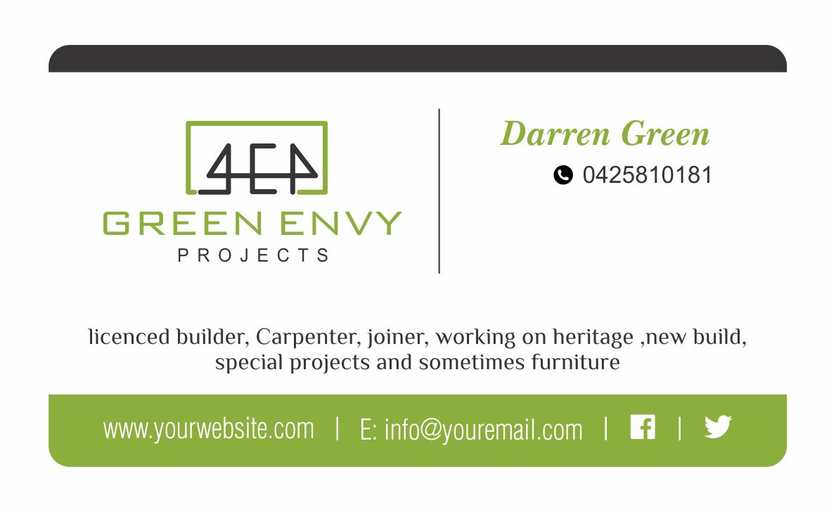Design de Carte de Visite par advikcreations171 2 pour Green envy projects | Design #17343463