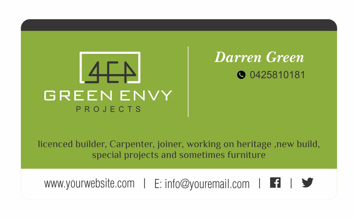 Design de Carte de Visite par advikcreations171 2 pour Green envy projects | Design #17343464