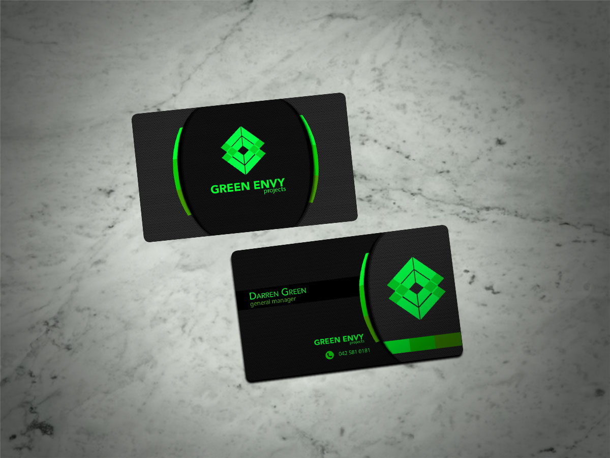 Diseño de Tarjeta de Presentación por Scorpius design para Green envy projects | Diseño #17368983
