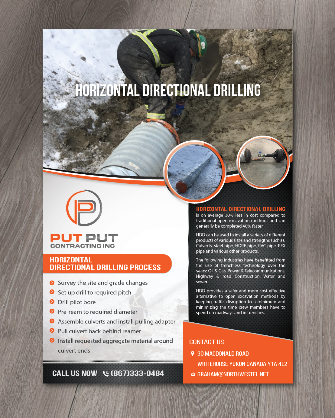 Brochure Design by alex989 for Put Put Contracting Inc | Design: #17328178