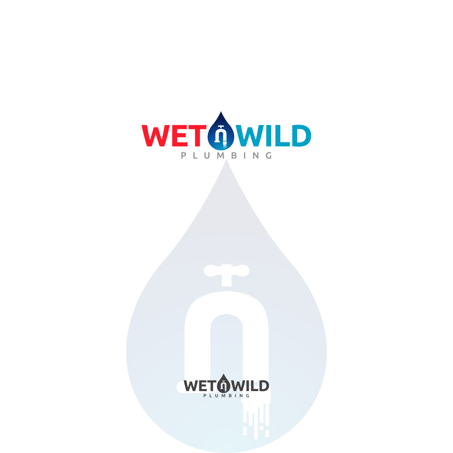 Logo Design by ideaz2050 for Wet n Wild Plumbing  | Design #17303608