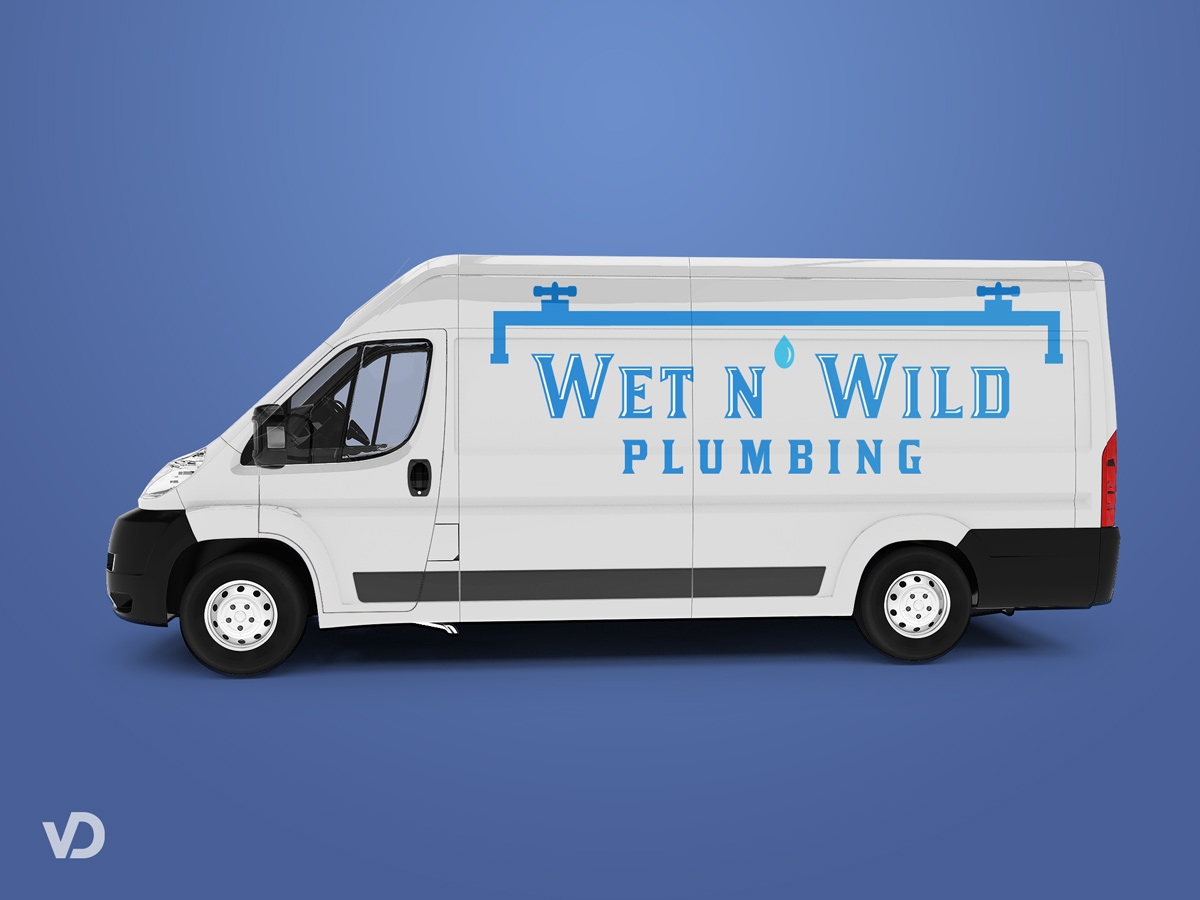 Logo Design by nitexblue for Wet n Wild Plumbing  | Design #17355041