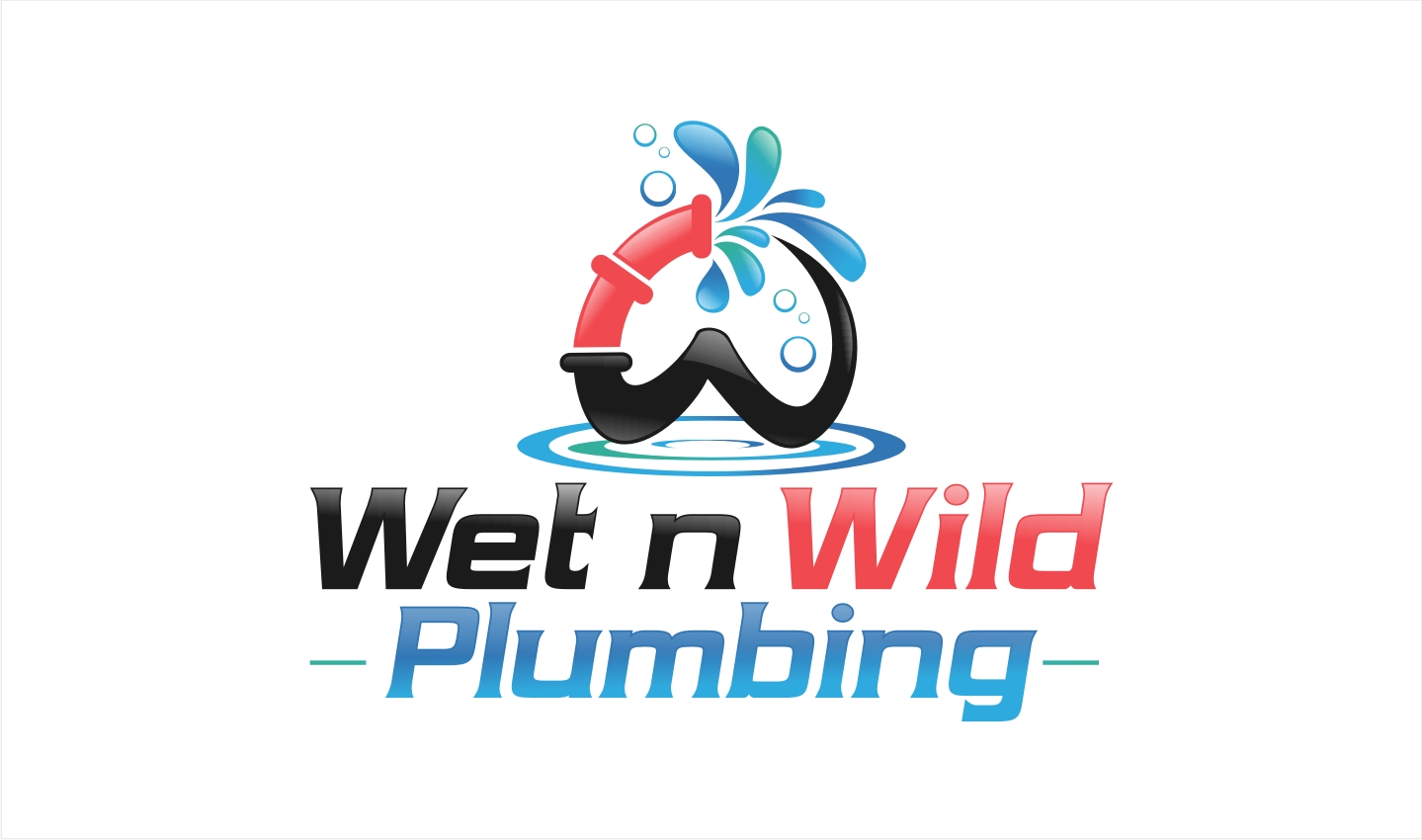 Logo Design by Soul Light for Wet n Wild Plumbing  | Design #17285934