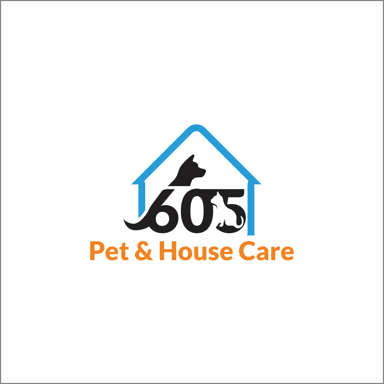 Logo Design by Arham Hidayat for 605 Pet & House Care | Design #17382510