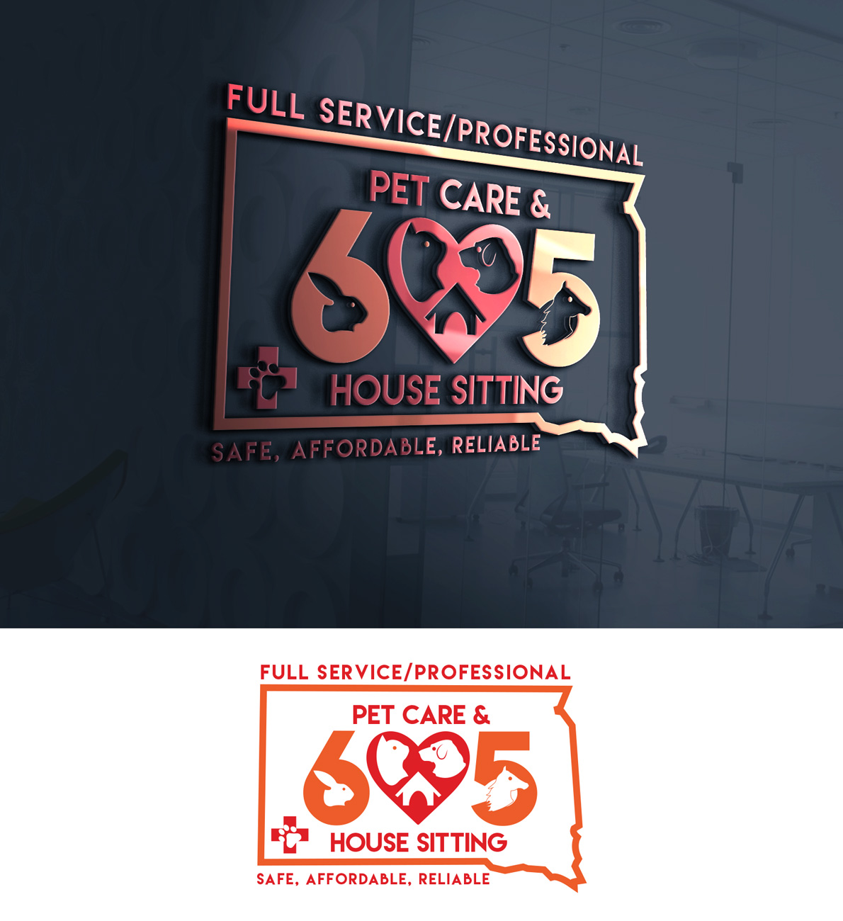 Logo Design by Impressive Solutions for 605 Pet & House Care | Design #17324716