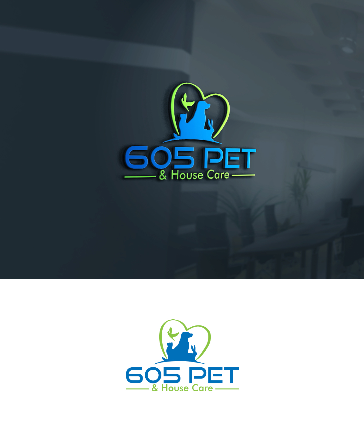Logo Design by supercreative for 605 Pet & House Care | Design #17333430