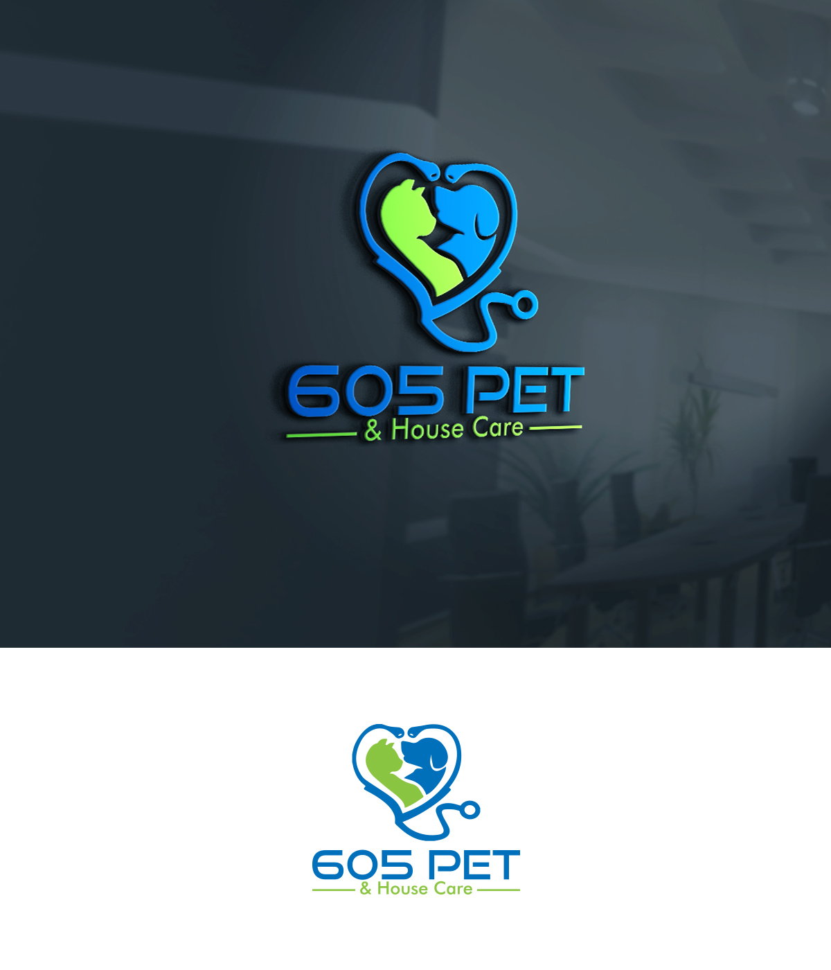 Logo Design by supercreative for 605 Pet & House Care | Design #17333431