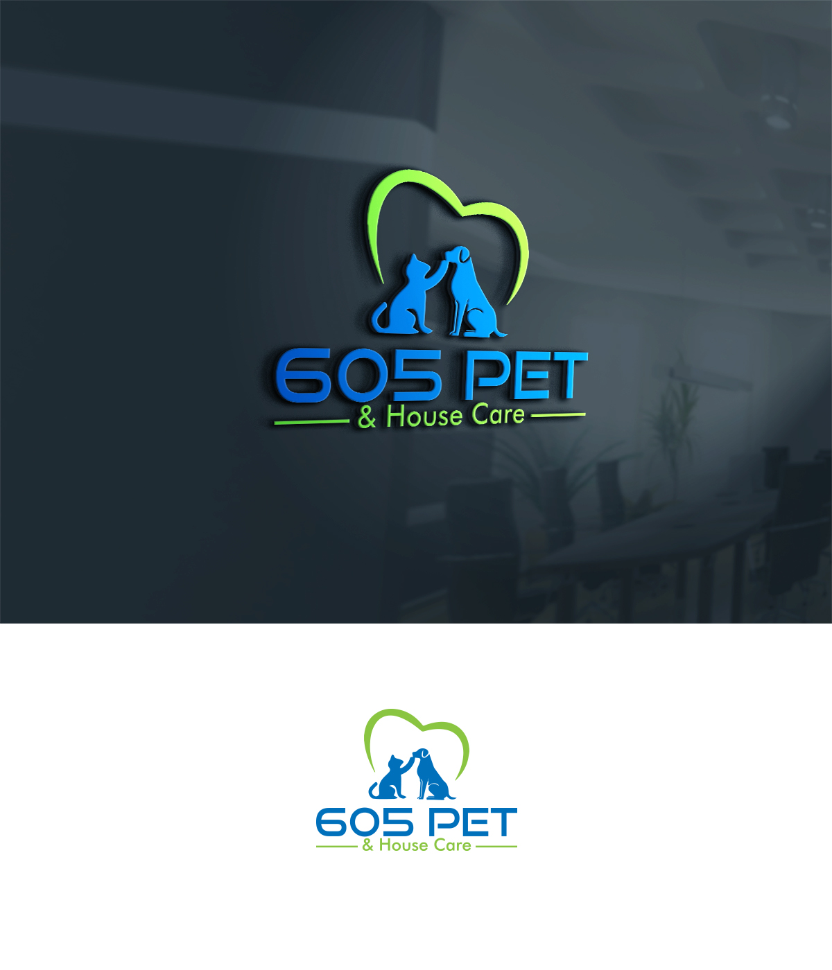 Logo Design by supercreative for 605 Pet & House Care | Design #17333433