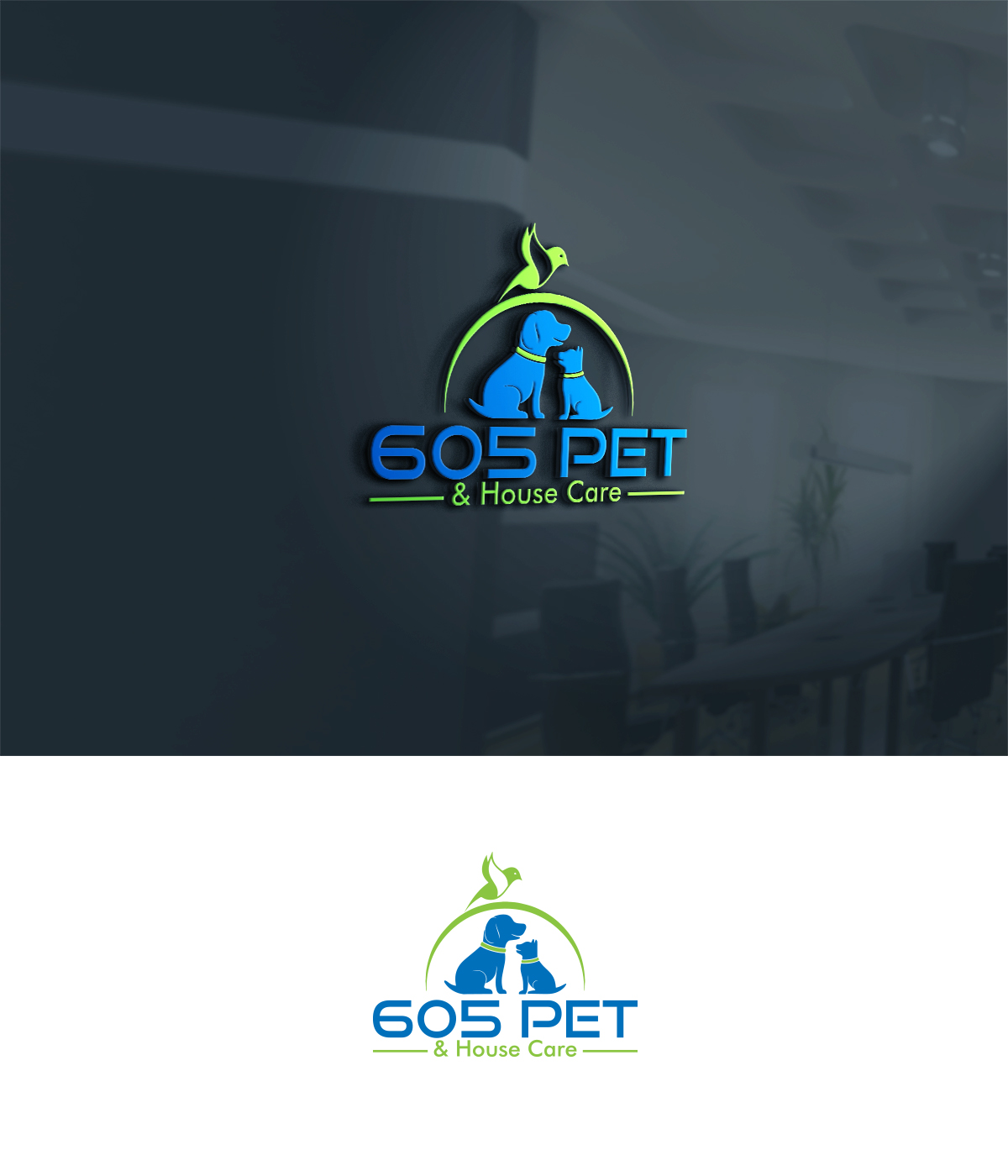 Logo Design by supercreative for 605 Pet & House Care | Design #17333435