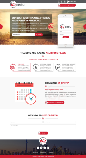 Coming Soon page for a new fitness startup | Web-Design von Sbss