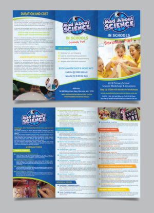 DL, Tri Fold Flyer - Mad About Science | Design de Flyer par alex989