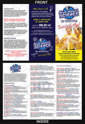 DL, Tri Fold Flyer - Mad About Science | Design de Flyer par NILDesigns