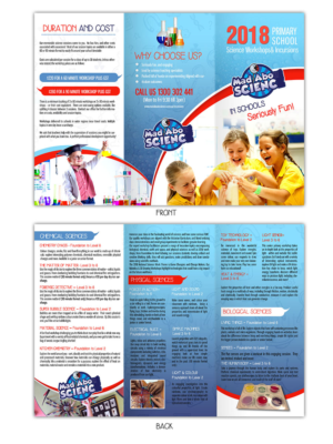 DL, Tri Fold Flyer - Mad About Science | Design de Flyer par n214008