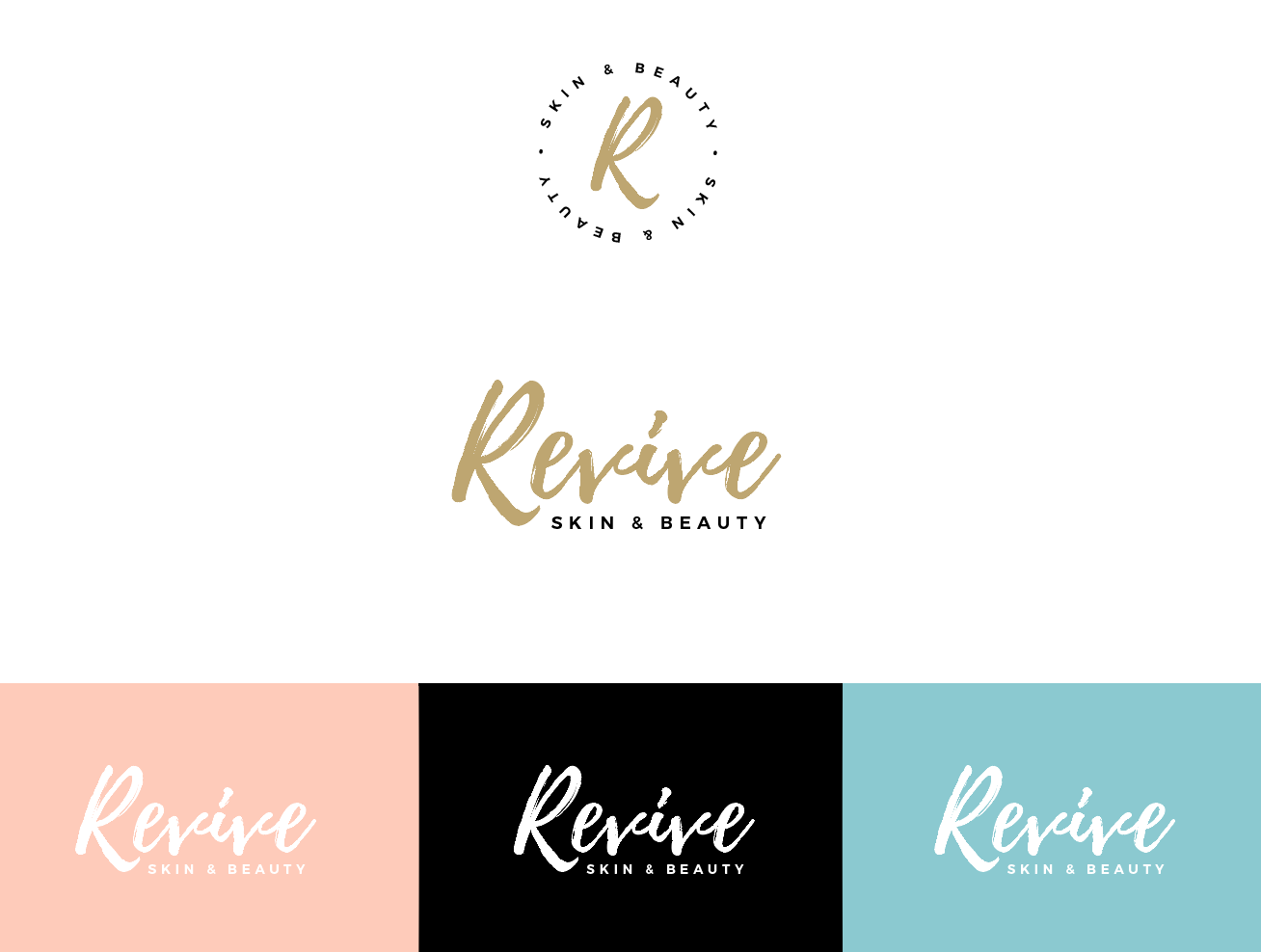 Logo Design by wonderland for Revive Skin and beauty  | Design #17304910