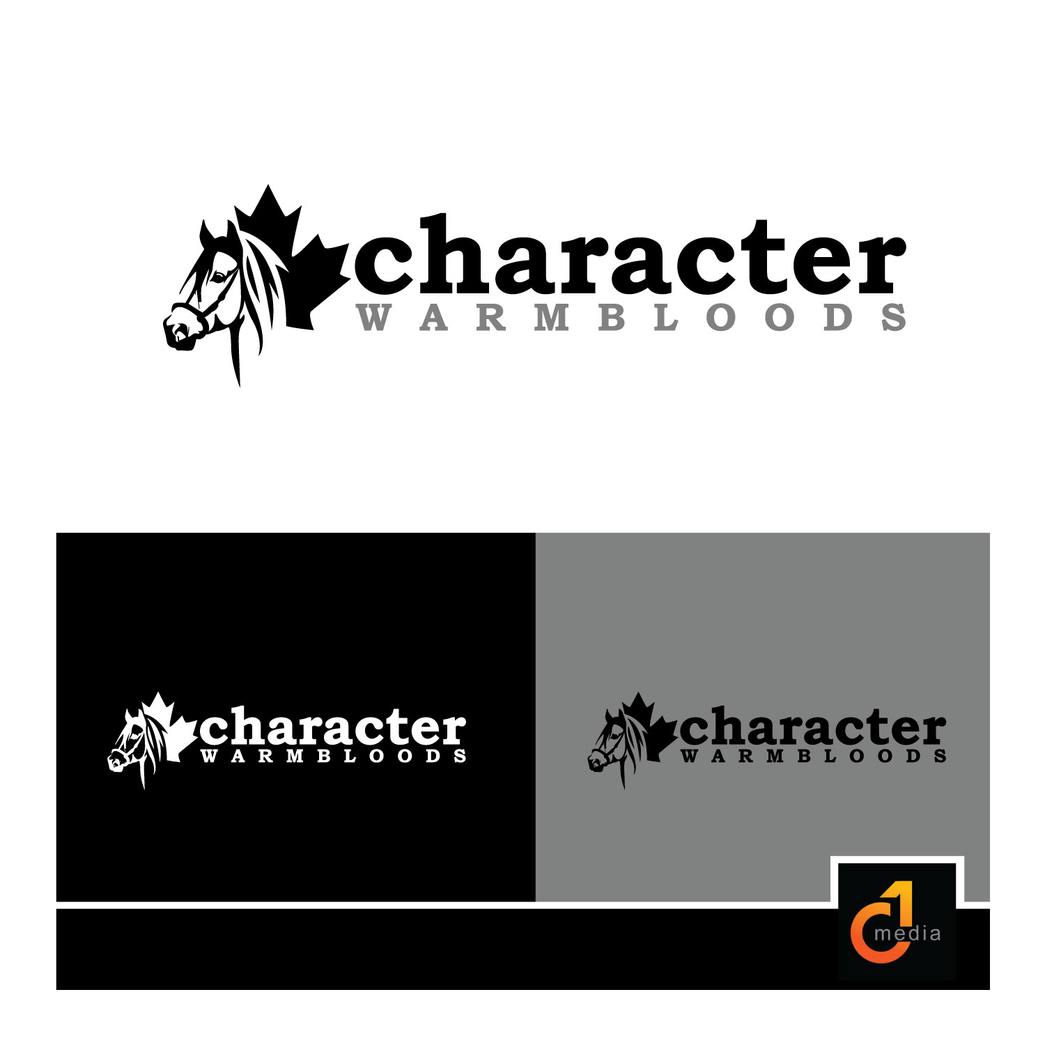 Logo Design by C1 Media for Character Warmbloods | Design #17299768