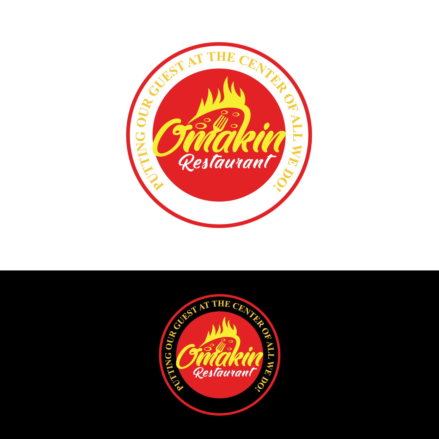 Logo Design by Maxo-Biz for OMAKIN RESTAURANTS  | Design #17375583
